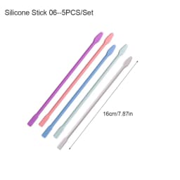 Reusable Silicone Stirring Sticks Set - Non-Stick Bubble Remover Tools, Scraper for Epoxy Resin DIY, Christmas Craft Supplies