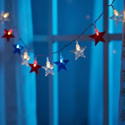 Colorful Stars Fairy Lights Battery Mode String Lamps for Christmas Outdoor Lamp Garden Bedroom Room Wedding Party Decoration