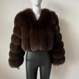 2023 New Short Style Real Fox Fur Coat Winter Woman Natural Warm Fashion Luxury