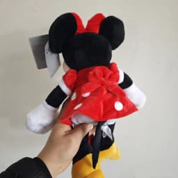 35cm Red Mickey Mouse And Red Minnie Mouse Plush Toys Stuffed Soft Doll For Birthday Gifts