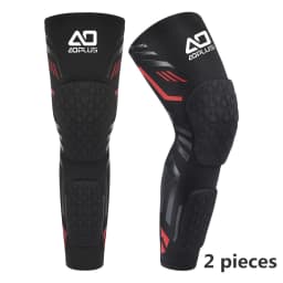 2PCS Separate Anti-Collision Knee Pad – Dual weight-bearing protection for knee cap & calf. Shock absorption + enhanced safety. For basketball, running & gym.