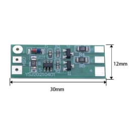1Pc 3-12V Red Blue Two-color Flashing LED Light Module - Safety Warning Light for Car Model Bicycle Electric Vehicle