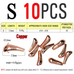 ICERIO 10PCS Fast Sinking Nymphs Scud Fishing Fly Tungsten Heavy Body Jig Hook Back Bead Fly Tying Material Accessories