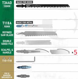 Daicamping DL30 DL25 DL301 DL302 Hand Tools Sets Exchangable Parts Saw Knife Screwdriver Bit Files Multitools Plier Parts