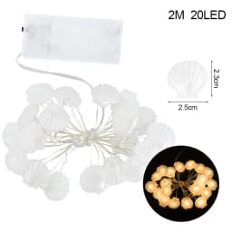 2M 20LED Ocean Theme Party Night Light Seahorse Seastar Shell Fairy Light Garland String Wedding Birthday Party Decoration