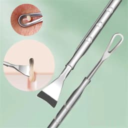 Blackhead Remover Pimple Popper Tool Acne Needle Removing Treatment Comedone Whitehead Popping Zit Nose Face Blemish Extractor