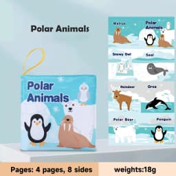 0-12Months Soft Baby Books 3D Touch Feel High Contrast Cloth Book Infant Early Learning Toy Toddlers Sensory Activity Cloth Book