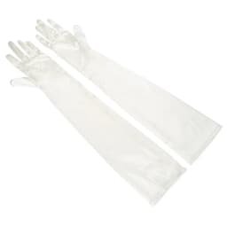 Women White Black Solid Satin Wedding Bride Gloves 23cm 38cm 55cn Gloves Elegant Etiquette Designed for Formal Occasions