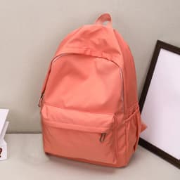 Women Schoolbag Waterproof Large Capacity School Backpack Smooth Zipper Solid Teens Girl Casual Daypack Bag Student Supply NEW