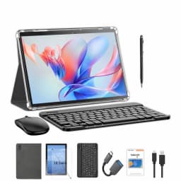 KOOMDIGI T40 Tablet PC 10.1 Inch Android 13 4G LTE Octa Core 12GB RAM (4GB+8GB) 128GB ROM 1280×800 IPS 5MP+13MP Dual Camera 2.4G+5G WiFi 5000mAh Battery