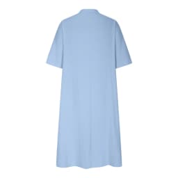 New Solid Color Cotton Linen Comfortable Casual Dresses Women Half Sleeve Loose Dress Gown Female Double Pocket Patchwork Frock