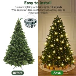 LED Christmas String Lights 8 Lighting Modes Fairy Lights Christmas Lights for Holiday Home Party Decora Indoor Outdoor 400 LEDs