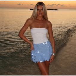 Sexy Women's Pink Sequin Mini Skirt Large Disc Sequin Detail Sparkly Party Skirts Cocktail Date Night Slim Fit Party Clubwear