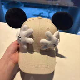 Parent-child matching set Cute Mouse ear Baseball Cap Adjustable Snapback Hat Children's Teens Adults Cartoon Sun Hat