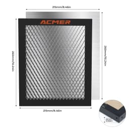 ACMER Honeycomb Bed Work Table Panel Universal Board with Heightening Pad Desktop Protection Heat Dissipation for Laser Engraver