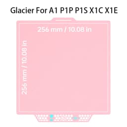BIQU Panda Build Plate CryoGrip Pro Glacier/Frostbite Spring Steel 2-Sided Textured for BambuLab P1P P1S P2S A1 X1 3D Printer