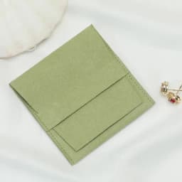 50pcs Custom Logo Name Print Microfiber Jewelry Rings Necklace Organizer Gift Bags Wedding Favor Candy Goodie Bag Small Business