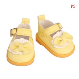 14inch PU Leather Bow Doil Doll Mini Shoes 5cm Sequin Wear For 20cm Toys American Dolls Girl's Gift