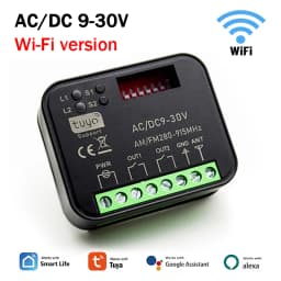 RX MULTI Tuya WIFI 300-868 MHz Garage Door Remote Control Receiver 433MHz 868MHz AC DC 9-30V 85-250V Smart Switch Module Opener