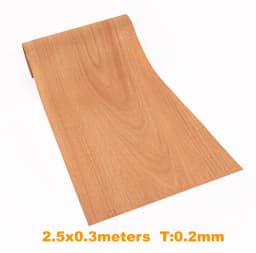 0.2-0.25mm Natural Thin Wood Veneer Roll White Oak Black Walnut Ebony Furniture Decorative Surface Board Panel Veener