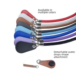 New 1 Pair Obag PU Woven Braided Leather Rope Handles Straps Round Handlefor O Bag Accessoires