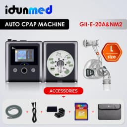 BMC Travel CPAP Machine Mini With Mask Headgear Filter Tube SD Card Breathing Apparatus Accessories Supplies For Sleeping Apnea