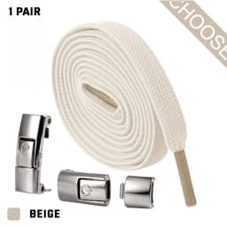 No Tie Shoelaces Flat Elastic Shoe Laces for Sneakers Press Buckle Lock Metal Switch Logo Shoelace for Kids Adults Quick Easy