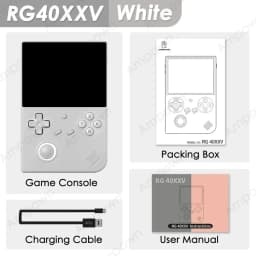 ANBERNIC RG40XXV Handheld Game Console Retro Game Player 4" IPS Screen H700 Linux 64-bit 64GB TF RGB Joystick WiFi Bluetooth HDMI TV Output Streaming MP4 Video Player Ebook Portable Arcade Emulator Pocket Console Kids Birthday Gift Home Travel For Adults