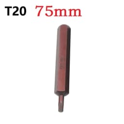 1pc 30/75mm Magnetic Torx Screwdriver Bit Steel 10mm Hex Shank Screwdrive For Impact Screwdriver T20/T25/T30/T40/T45/T50/T55