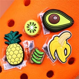 Original Various Fruit Designer Shoe Charms 5pcs/lot Clog Buckle Accessories Luxury Upper Jewelry Decorations Gift Preferred