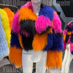 YOLOAgain 2025 Winter Elegant Real Mongolia Sheep Fur Jacket Women Short Fur Coat Female Outerwear