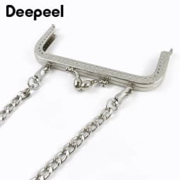 1/2/5Pcs Silver Embossed Metal Purse Frame Kiss Clasp  8.5-20cm Bag Handle for Handbag Wallet WovenBag DIY Handmade Accessories