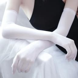 Summer Sun Protection High Elasticity Transparent Tight Lace Long Gloves Man Women Sexy Thin soft Cosplay Nightclub Party