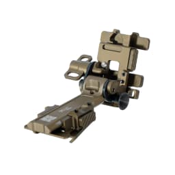 NI Alpha NVG Mount Arm Dovetail Mount Ultra Lightweight Push Button Release Night Vision Helmet Mount for PVS-14 PVS31 GPNVG-18