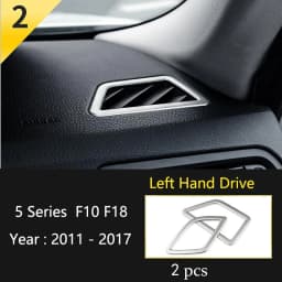 Car Styling Console Multimedia AC CD Panel Decoration Frame Cover Trim Strip Sticker For BMW 5 Series F10 F11 F18 Accessories