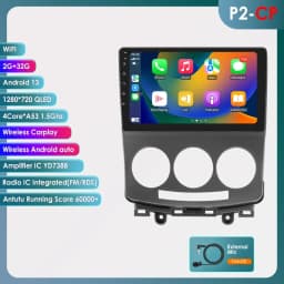 Hizpo 2 Din For MAZDA 5 2005 2006 2007 2008 2009 2010 Car Radio Multimedia Video Player Navigation GPS Carplay Android Auto RDS