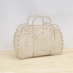 Detachable Shower Basket Plastic Bath Basket Bathroom Hollow Wash Storage Basket Shopping Basket Home Storage Organization