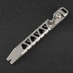 EDC Titanium Alloy Crowbar Portable Bottle Opener Safety Belt Cutter Outdoor Camping Gear Multifunction Tools