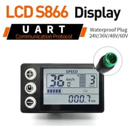 Ebike SineWave Three Mode Controller 24V-52V 17A 26A 30A 40A 45A TFT Display Throttle Hall Unlimited Motor 350W-2000W Moto