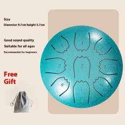 Rain Drum 3/4/6 Inch 6/8/9 Notes Waterproof Mini Chakra Drum Meditation Rain Chime Ideal for Yoga Meditation Prenatal Education