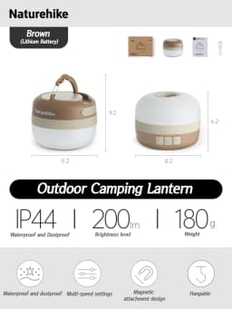 Naturehike Outdoor Tools Camping Lights Hiking Portable Flashlight Tent Light IP44 Waterproof Magnetic Lamps 5 Lighting Effects