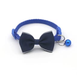 Cat Collar Solid Color Bowknot Puppy Chihuahua Collars with Bell Adjustable Safety Buckle Cats Bow Tie Pets Accessories