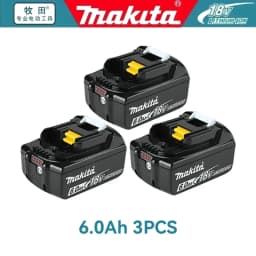 Makita 18V LXT 6.0Ah Lithium Ion Battery For BL1850 BL1860 Cordless Drill Angle Grinder Power Tool With LED Indicator