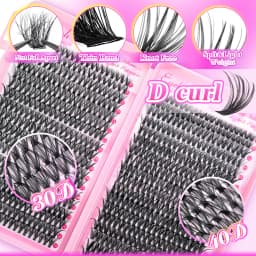 30D 40D Natural Feather-Soft Slim Lash Kit – Effortless Daily Glam for Fresh, Natural Makeup! Ultra-Gentle & Delicate