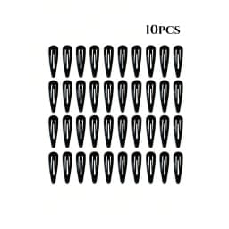 50pcs Simple Metal Bb Hair Clip 5cm Suitable For Daily Wear Holidays And Festivals Casual Children Girls Hair Cards Hair Clips