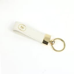 Customized Name PU Leather Car Keychain - Simple and Elegant Leather Metal Key String Pendant for Keychain