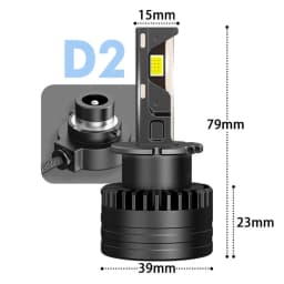 BEVINSEE D1S D1R LED CANBUS Bulbs D3S D3R D2S D2R Xenon HID 80W 8000LM LED Lamps for Audi Ford Mercedes-Benz Chevrolet 6000K 12V
