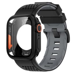 Silicone Band PC Case+Strap Screen Protective Cover for Apple Watch 11 10 9 8 7 6 SE3 46mm 44mm 45mm Change To Ultra 3/2 49mm