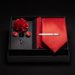 JEMYGINS New Designer Silver Gray Ties For Men Wedding Party Neck Tie Pocket Square Cufflink Pin Gift Box Set Gravat Accessories