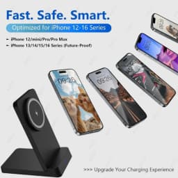 Fast Charging Magnetic Wireless Charger Stand Intelligent Heat Dissipation For Magsafe iPhone 17 16 15 14 13 12 Pro Max Android